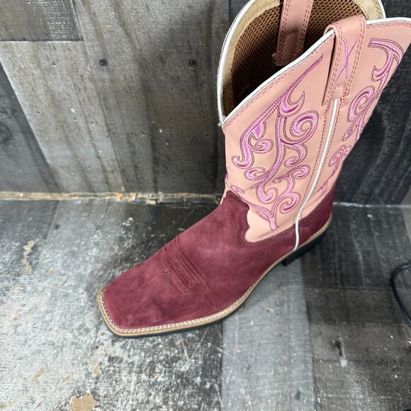 Twisted X Women's size 8.5B Cowgirl Square Toe Boots WTH0020 Embroidered NWOB - Picture 6 of 14